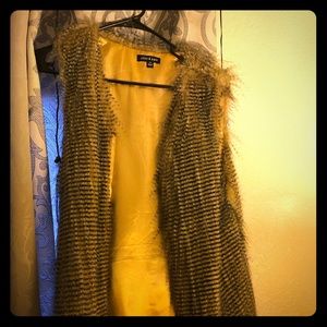 Faux fur vest